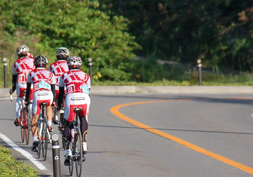 自転車で桧原湖一周