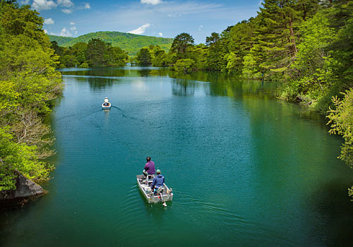 桧原湖バス釣り